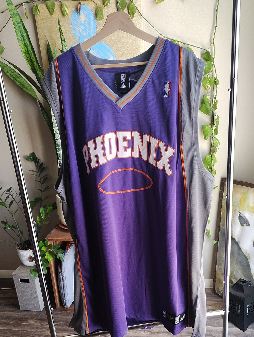 Authentic Adidas Phoenix Suns Purple NBA Jersey